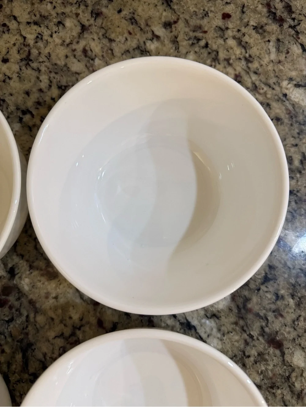 Corelle Winter Frost White Plain White Soup Cereal Bowls Deep 6-1/4” Set of 4